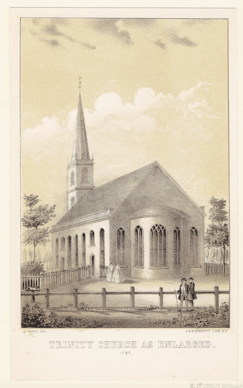 Trinity Church as enlarged, 1737