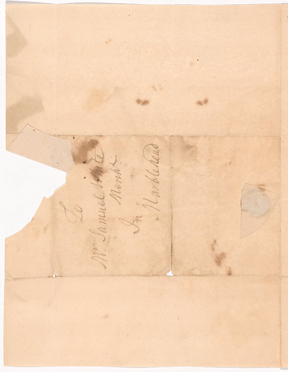 Nathaniel Carter, at Newburyport, to Samuel White, at Marblehead