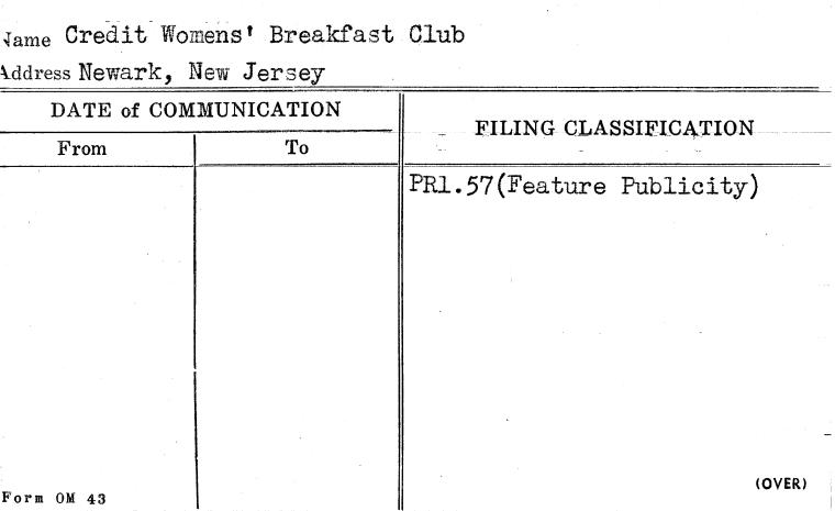 Credit Women's Breakfast Club