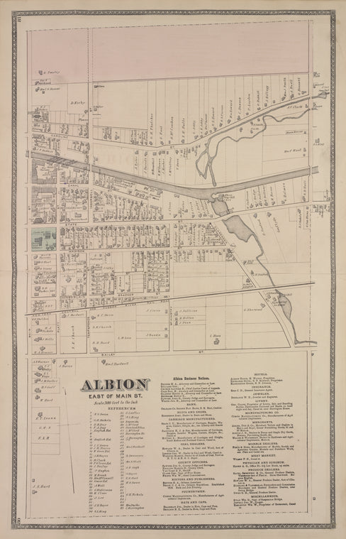 Albion East of Main St. [Village]; Albion Business Notices