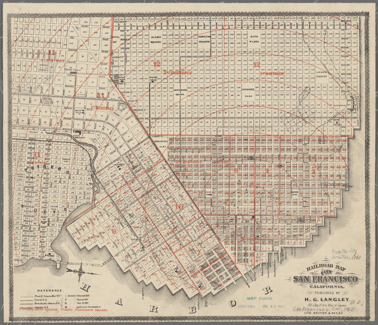 Railroad map of the City of San Francisco, California