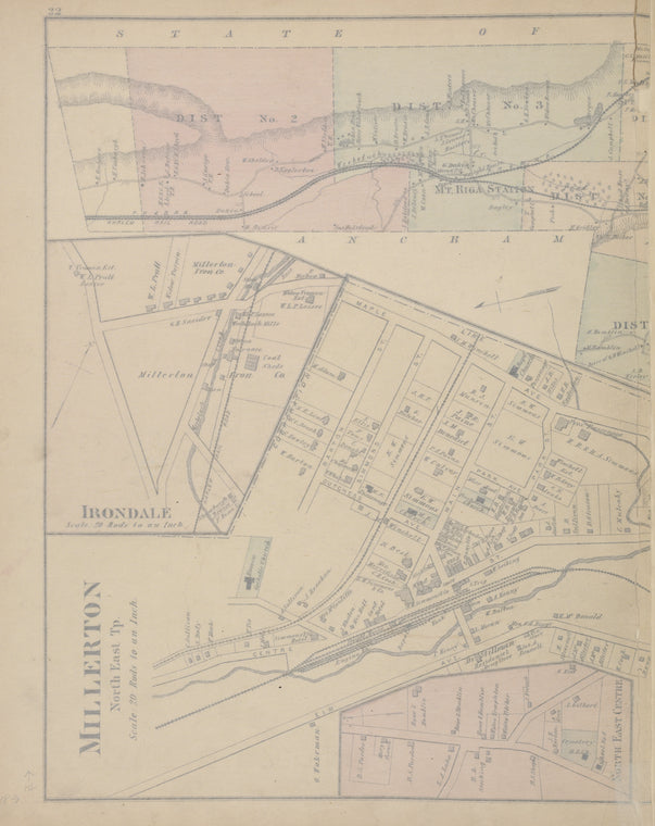 Irondale [Village]; Millerton [Village]; North East [Township]