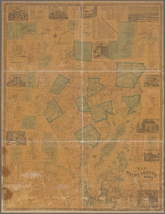 Map of Waldo County, Maine: from actual surveys