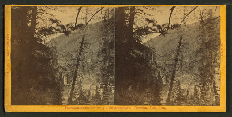 View in cañon of Clear Creek, above Georgetown, Colorado Ter.