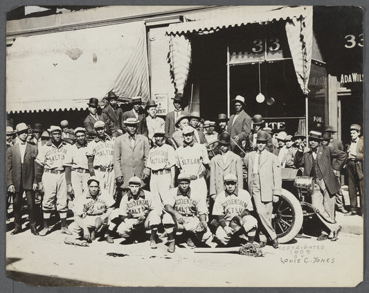Boxer Jack Johnson with the Salt Lake City Occidentals