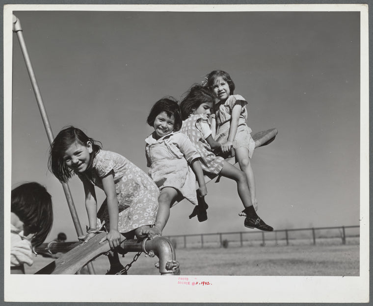 Nursery school playground. Robstown camp, Texas
