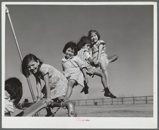 Nursery school playground. Robstown camp, Texas