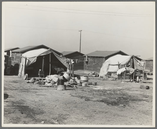 Company housing for cotton workers near Corcoran, California