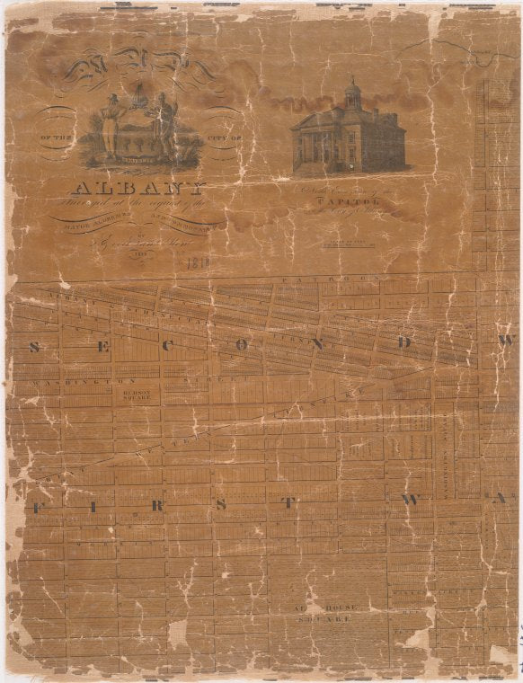 Map of the city of Albany
