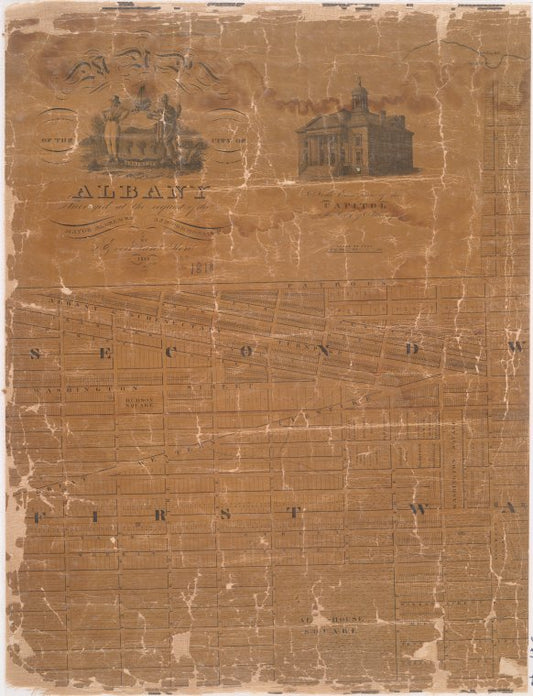 Map of the city of Albany