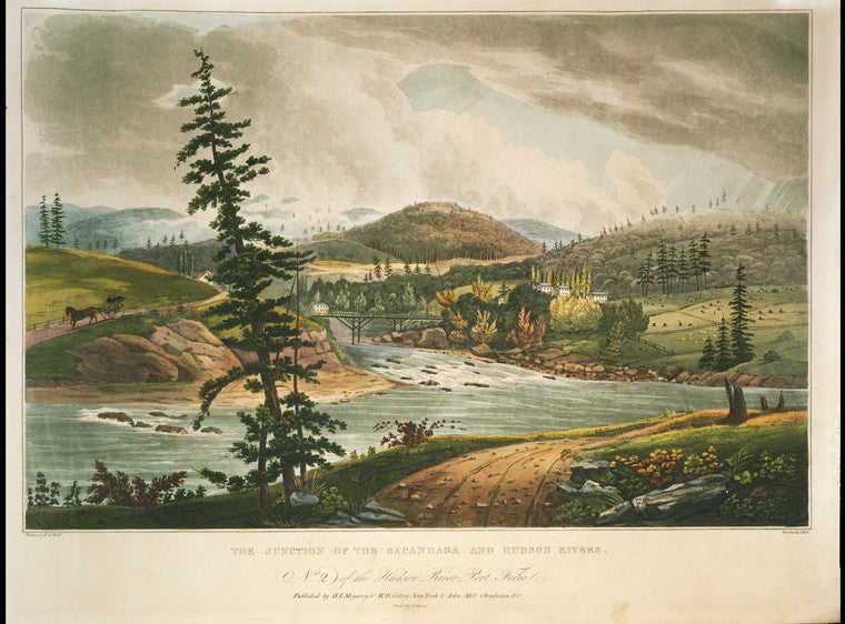 The junction of the Sacandaga and Hudson Rivers.