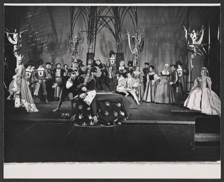 Scene from the 1964 Stratford Festival stage production of Hamlet