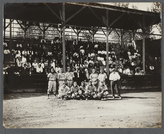 Boxer Jack Johnson with the Salt Lake City Occidentals at Walker's Field