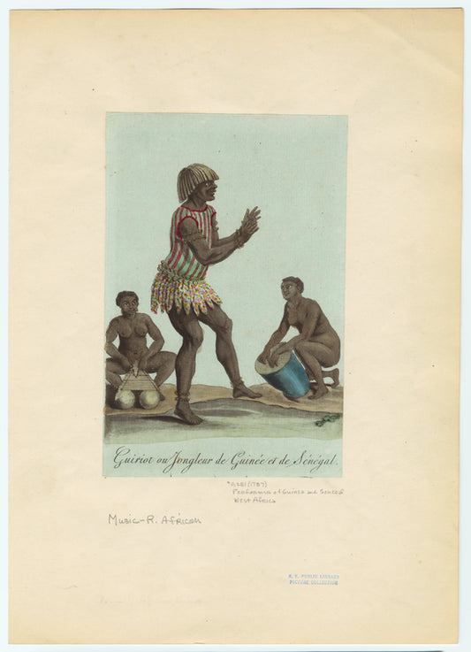 Guiriot ou jongleur de Guinée et de Sénégal.