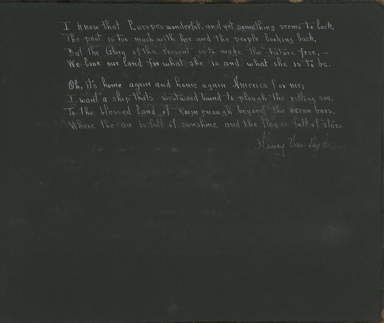 America for Me [(Poem) cont.]