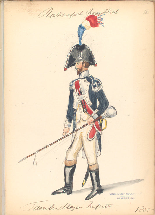 Bataafsche Republiek. Tamboer-Majoor Infanterie. 1805