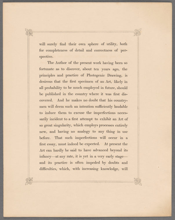 The pencil of nature