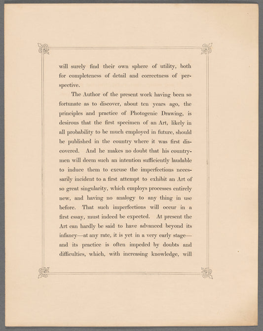 The pencil of nature