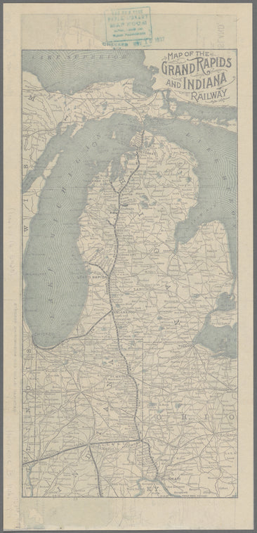 Map of the Grand Rapids and Indiana Railway