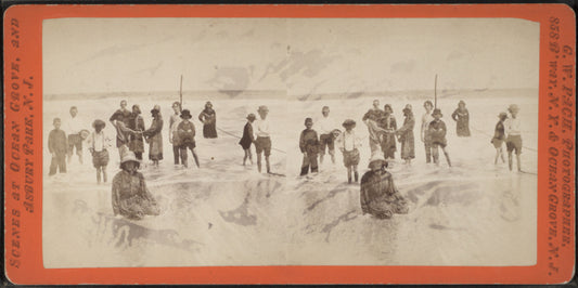 Bathing scene.