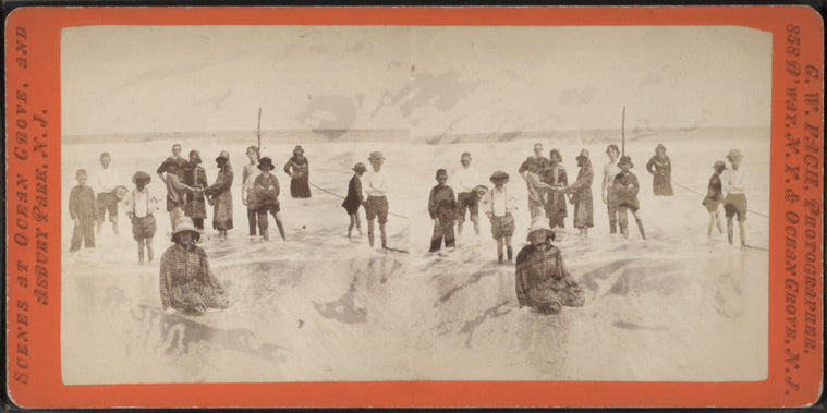 Bathing scene.