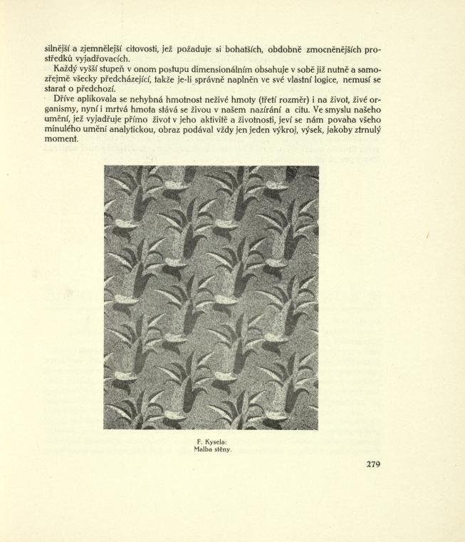 F. Kysela: Malba stěny.