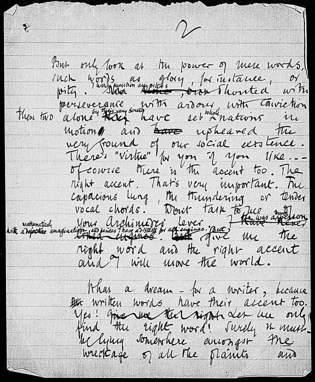 Some reminiscences. Preface. Holograph