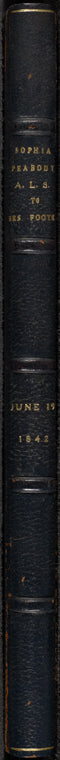 Foote, Mary W[ilder White], ALS to. Jun. 19, 1842.