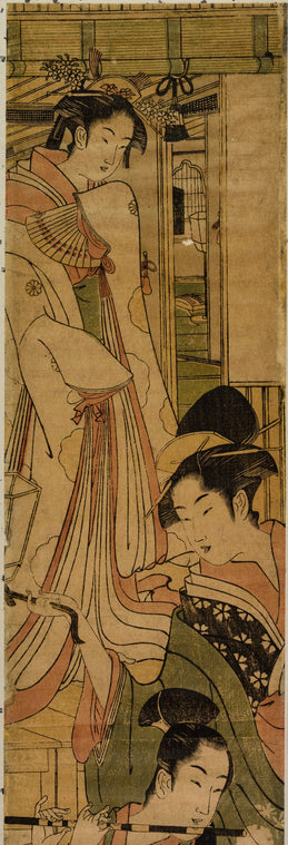 Ushiwaka serenading Jururihime