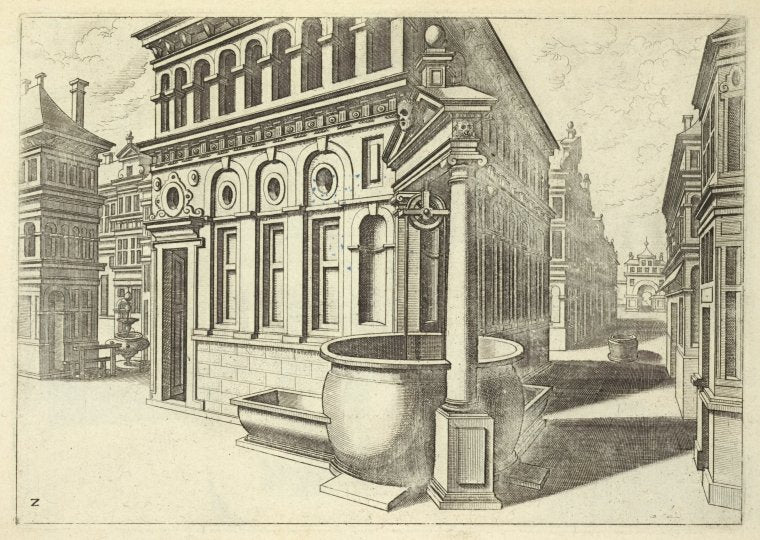 Well on street corner
