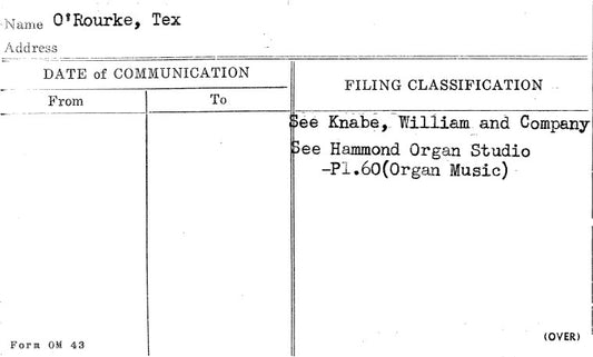 O'Rourke, Tex