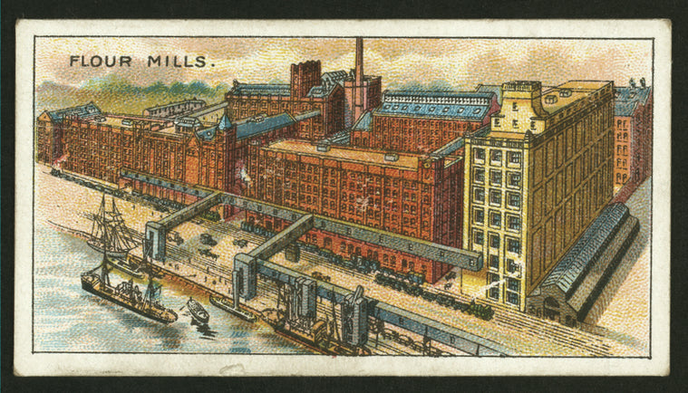 Flour mills.