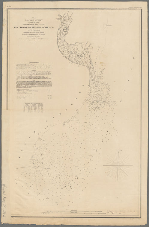 Preliminary survey of Winyah Bay and Cape Roman Shoals, South Carolina