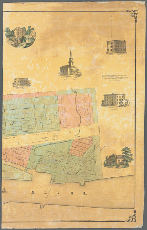 Map of the village & town of Greenbush: compiled from maps on file in the County Clerk's office, office of the Secretary of State, and a test survey