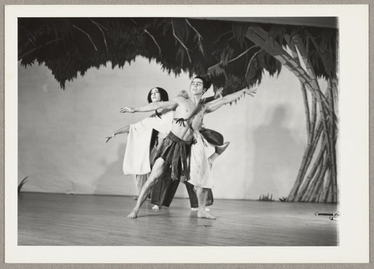 Dean Crane (front) in A Changing Wind aka Rashomon
