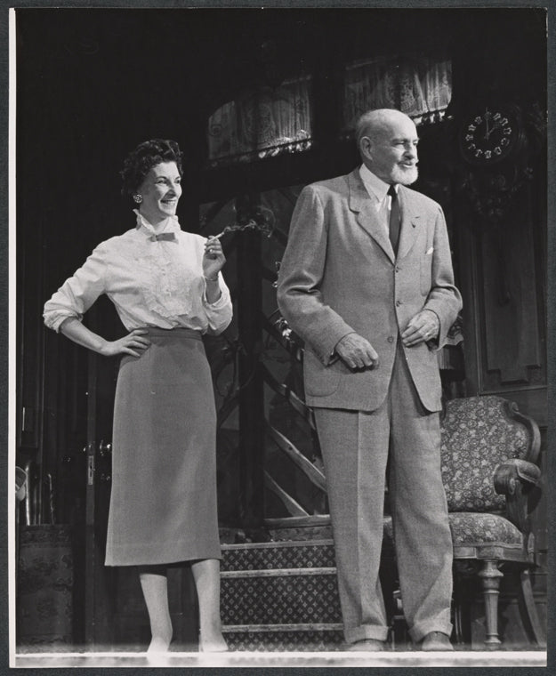Patricia Jessel and Neil Fitzgerald in the stage production Monique