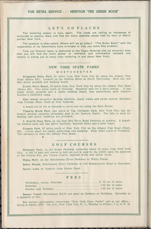 The Negro Motorist Green Book: 1937