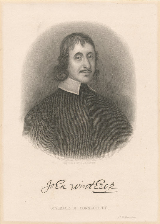 John Winthrop, Governor of Connecticut.