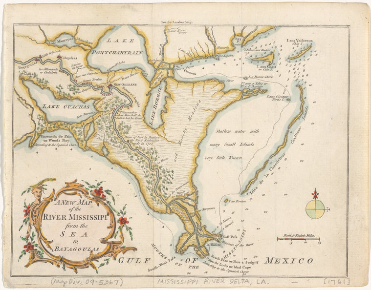 A new map of the River Mississipi: from the sea to Bayagoulas