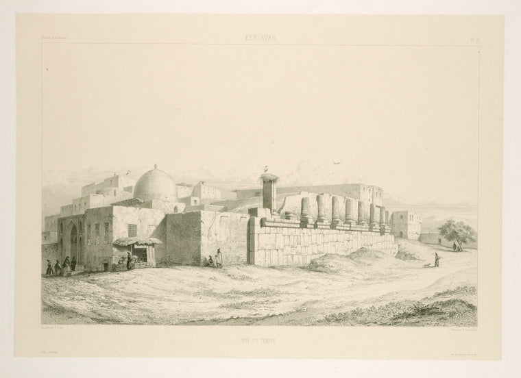 Kengavar [Kangāvar]. Vue du temple.