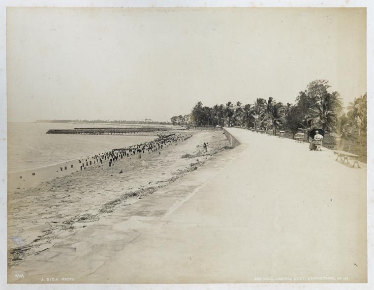Sea Wall; Looking East, Georgetown, No. 141.