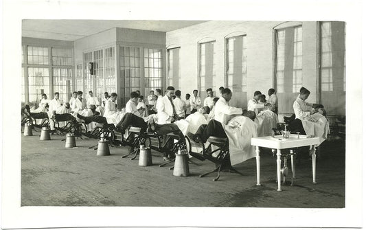 N.Y. State Reformatory, barber class.