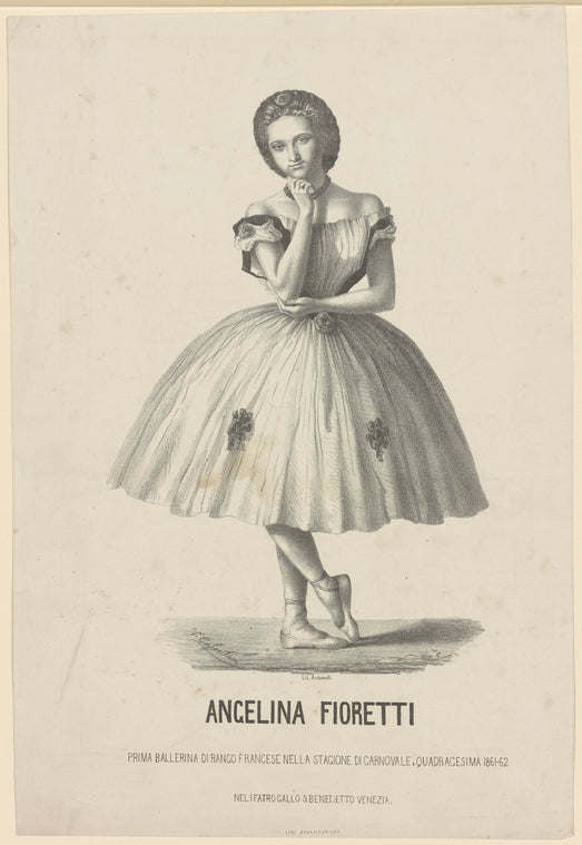 Angelina Fioretti, prima ballerina di rango francese nella stagione di carnovale e quadragesima 1861-62 nel Teatro Gallo S. Benedetto, Venezia