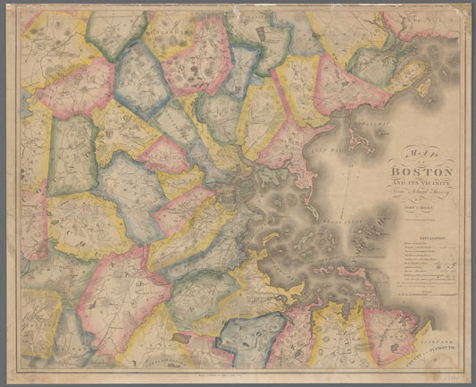Map of Boston and its vicinity: from actual survey