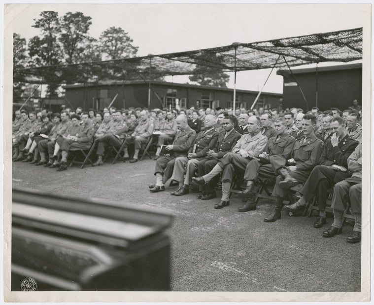 Brigadier General Benjamin O. Davis, Sr. (front row, sixth from right)