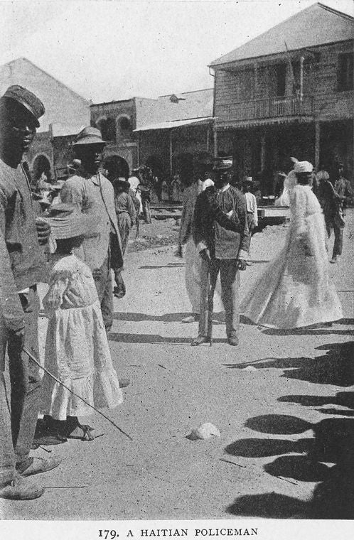 A Haitian policeman.