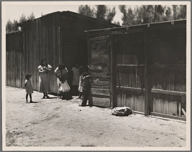 Mexican family. Brawley County, Imperial Valley, California
