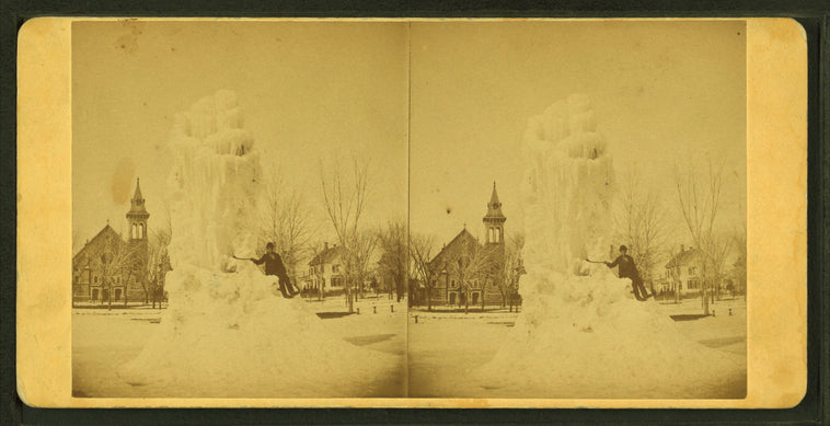 Frozen fountain.