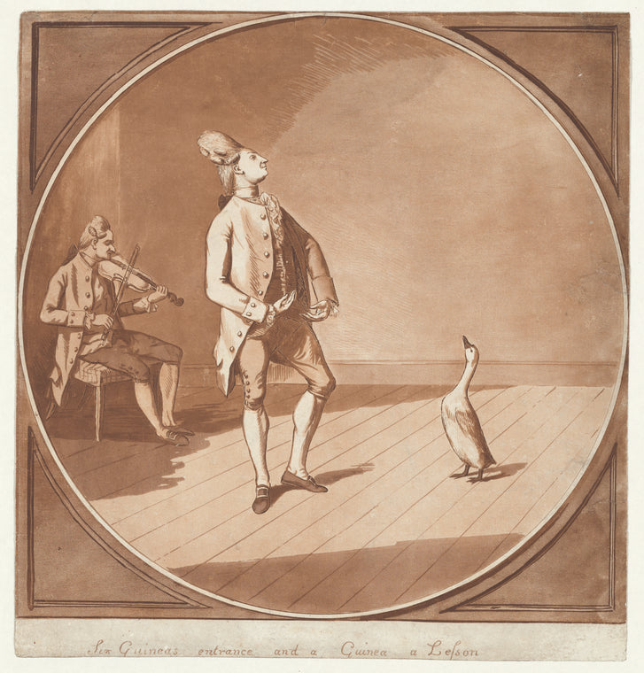 Six guineas entrance and a guinea a lesson