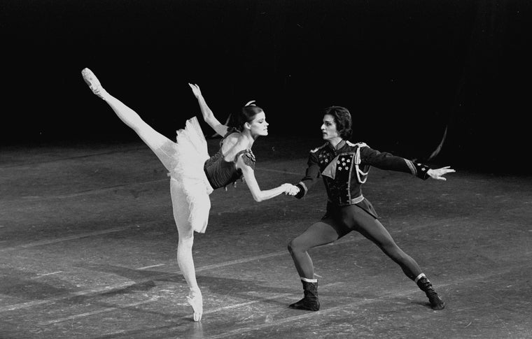 New York City Ballet production of "Stars and Stripes" with Merrill Ashley and Robert Weiss, choreography by George Balanchine (New York)